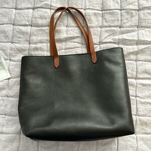 Madewell Zip-Top Leather Transport tote